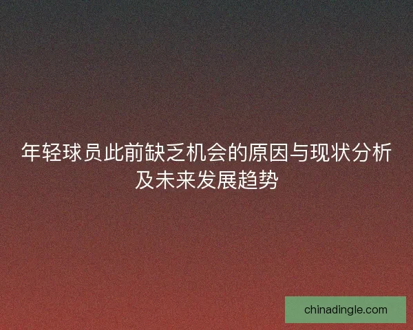 年轻球员此前缺乏机会的原因与现状分析及未来发展趋势